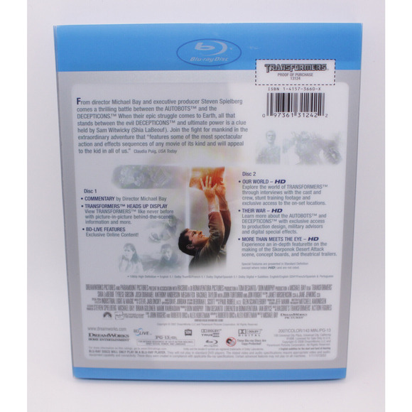 Transformers (Two-Disc Special Edition) (Blu-ray) with Slipcover - Picture 4 of 15